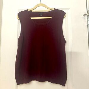 Talbots Charming Sweater Shell in Burgundy